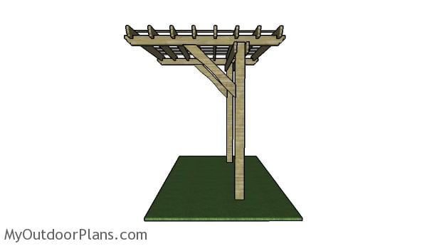 Two Legged Pergola Plans