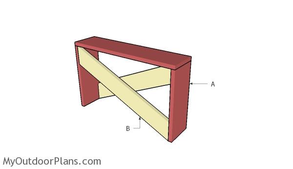 Building a simple entryway table