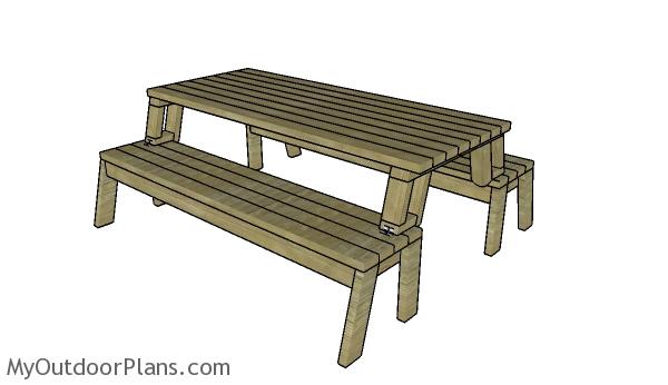 Folding picnic table plans