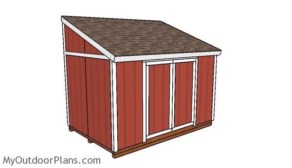 Lean to Shed Plain