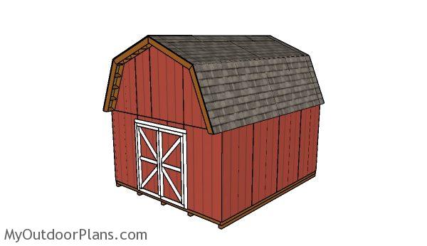 14x16 Barn Shed Plans | MyOutdoorPlans | Free Woodworking 