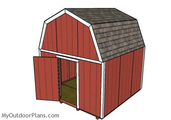 12x12 Barn Shed Plans | MyOutdoorPlans | Free Woodworking 