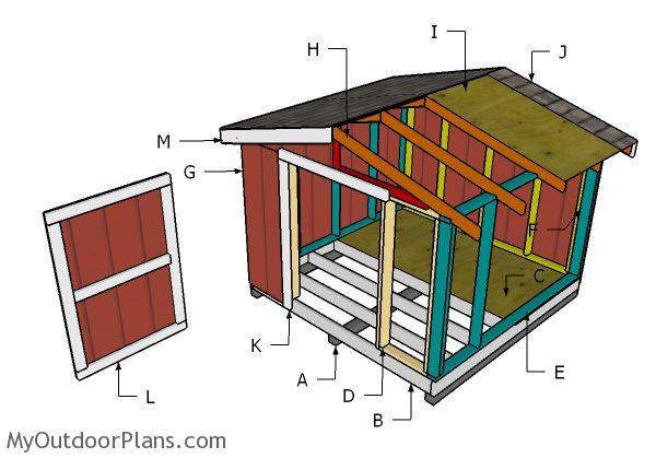 Building a 8x8 Short Shed with Gable Roof | MyOutdoorPlans 