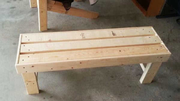 DIY Easy to Build Bench | MyOutdoorPlans | Free ...
