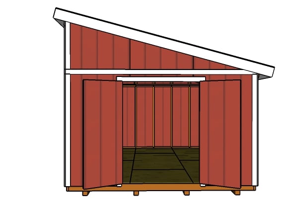 12x16 Lean to Shed Roof Plans  MyOutdoorPlans  Free Woodworking 