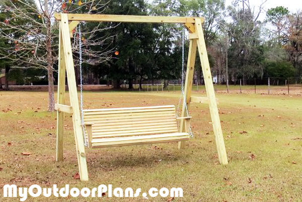 DIY Wood A-frame Swing | MyOutdoorPlans | Free Woodworking ...