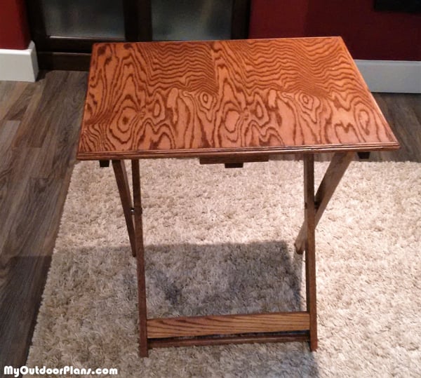 DIY Folding TV Tray | MyOutdoorPlans | Free Woodworking 