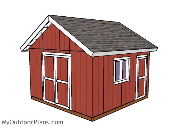 14x14 shed plans