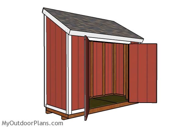 4x10 Lean to Shed Plans