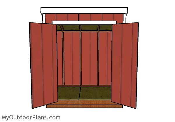 5x7 Lean to shed plans
