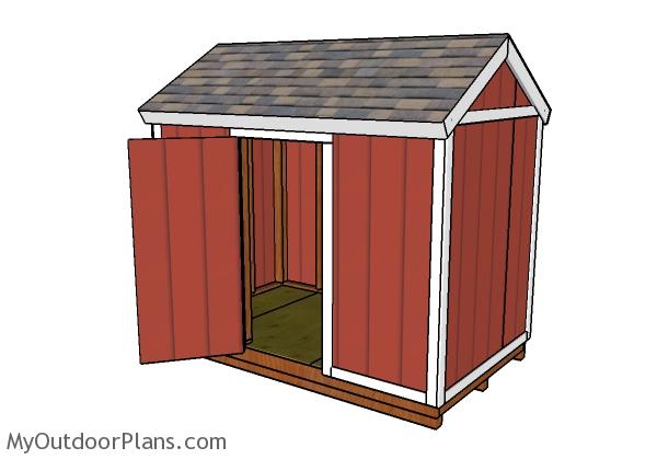 6x10 Gable Shed Plans