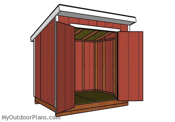 6x8 Lean to Shed Roof Plans | MyOutdoorPlans | Free 