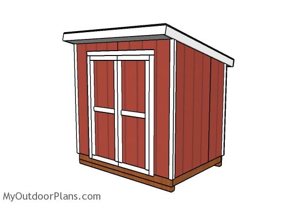 6x8 Lean to shed plans