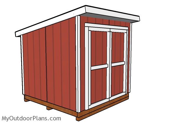 8x8 Lean to shed plans