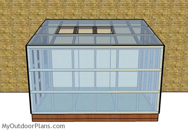 Attached lean to greenhouse plans