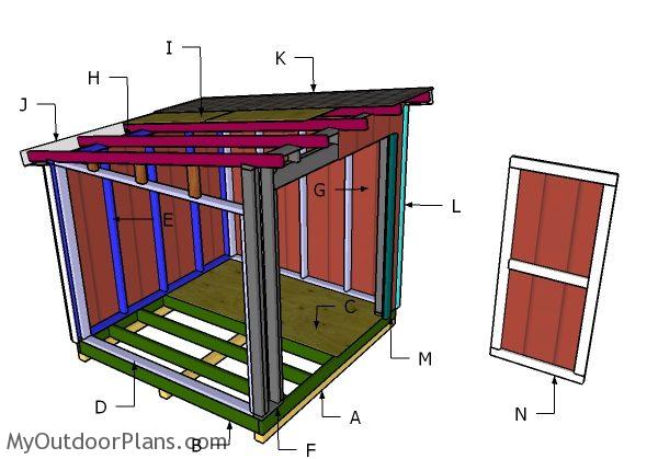 8x8 Shed Roof Plans | MyOutdoorPlans | Free Woodworking 
