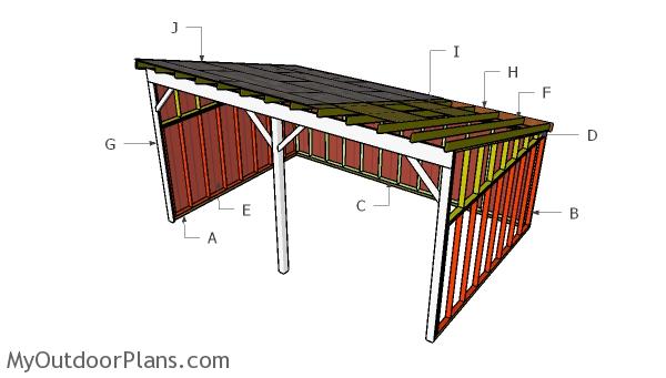 Tractor Lean to Shed Roof Plans | MyOutdoorPlans | Free ...