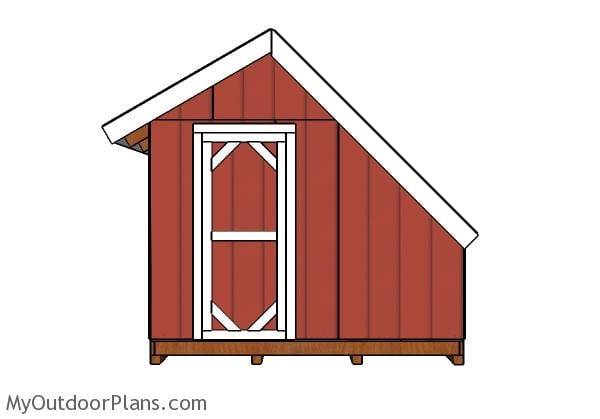 Greenhouse Shed Plans - Front view