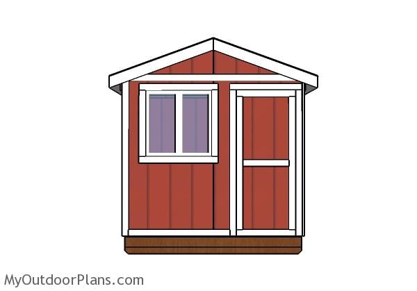 Ice fishing house Plans - Front view