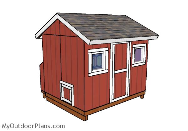 Large chicken coop shed plans