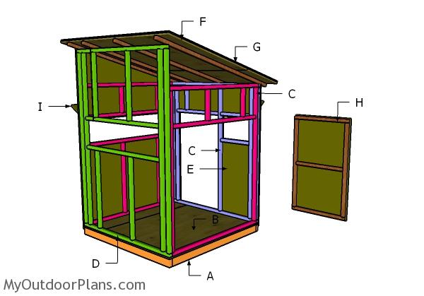 5x5 Shooting House Plans | MyOutdoorPlans | Free ...