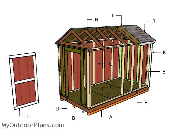 6x12 Shed Roof Plans | MyOutdoorPlans | Free Woodworking 