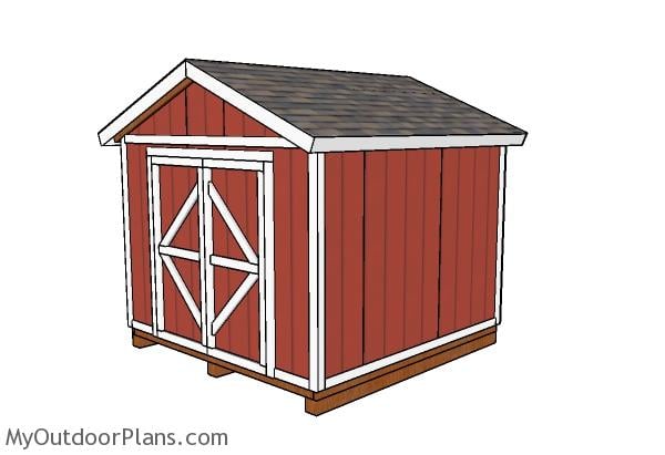 10x10 Gable Shed Plans