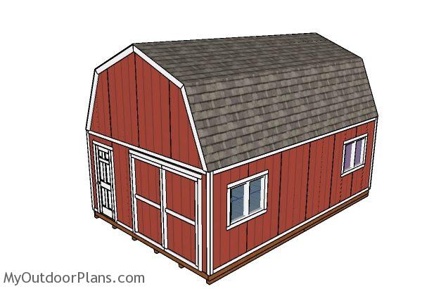 16x24 Barn Shed Plans