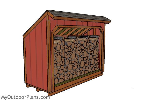4x12 Firewood Shed Plans Free