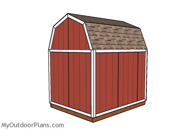 8x10 Barn shed plans