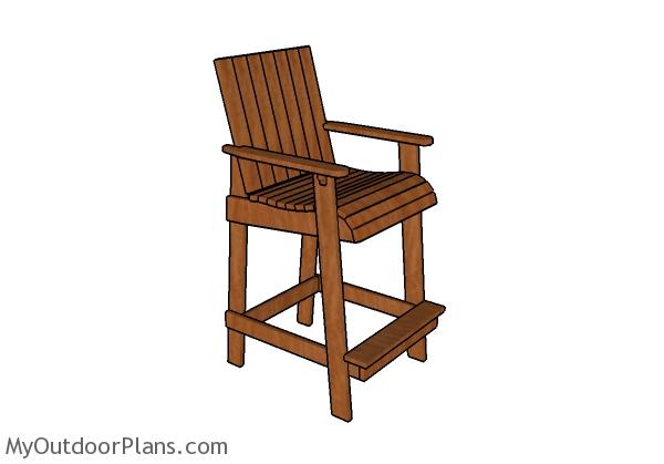 Bar Height Adirondack Chair Plans Myoutdoorplans Free