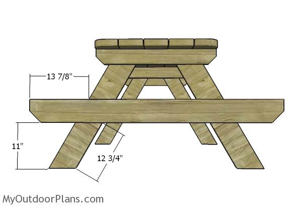 6 Foot Picnic Table Plans  DIY Projects - Construct101