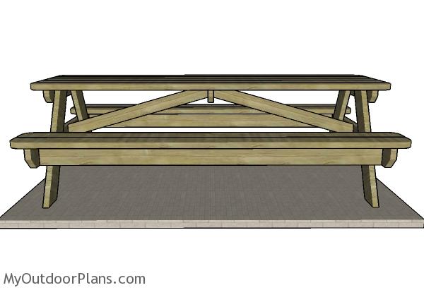 How to build a 8 foot picnic table