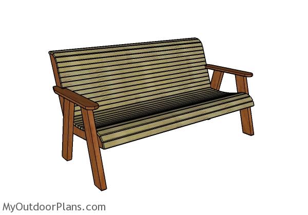 Outdoor bench plans free