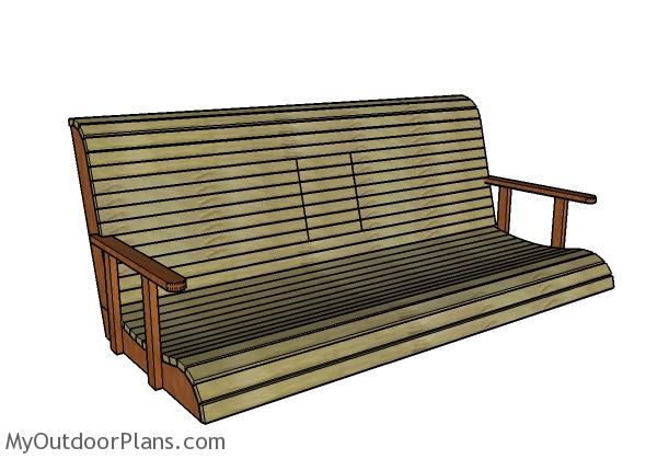 Porch swing with center console Plans