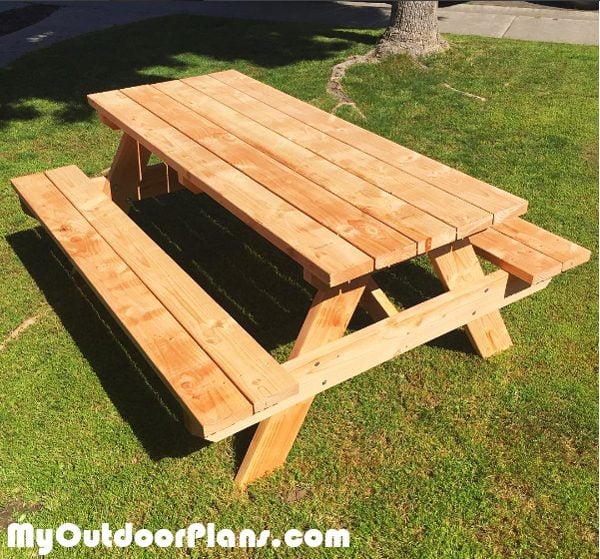 6 foot Picnic Table MyOutdoorPlans Free Woodworking 