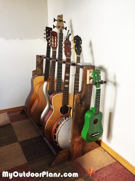 DIY Multi Guitar Wood Stand MyOutdoorPlans Free 