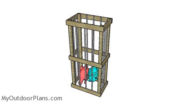 DIY Suffed animal storage cage
