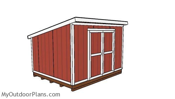 10x12 Lean to shed Plans
