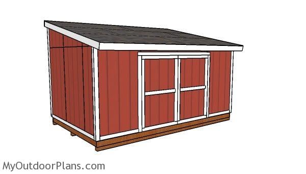 10x16 Lean to shed Plans