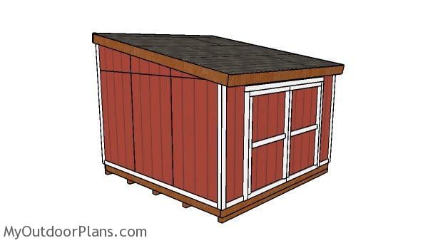 12x12 Lean to shed Plans