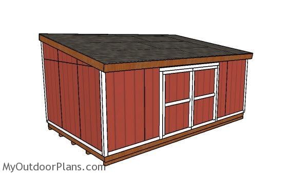 12x20 Lean to shed Plans