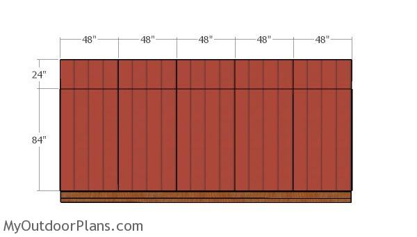 Back wall panels