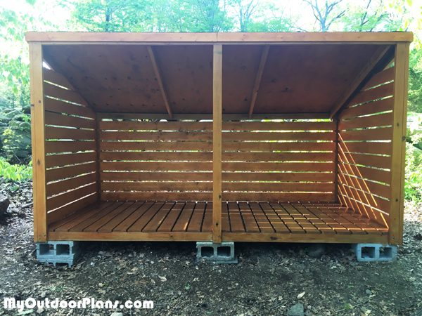 DIY 3 Cord Wood Shed | MyOutdoorPlans | Free Woodworking ...