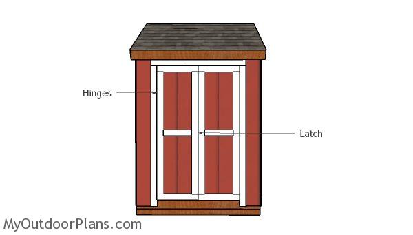 Fitting the double doors