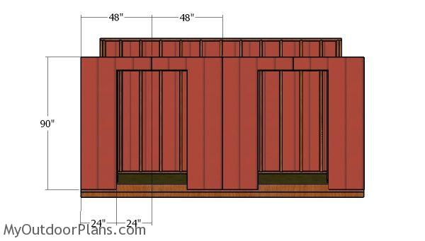 Front wall panels