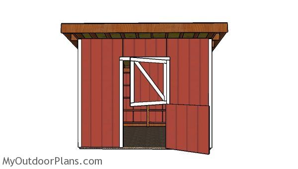 12x12 One Horse Barn Plans | MyOutdoorPlans | Free 