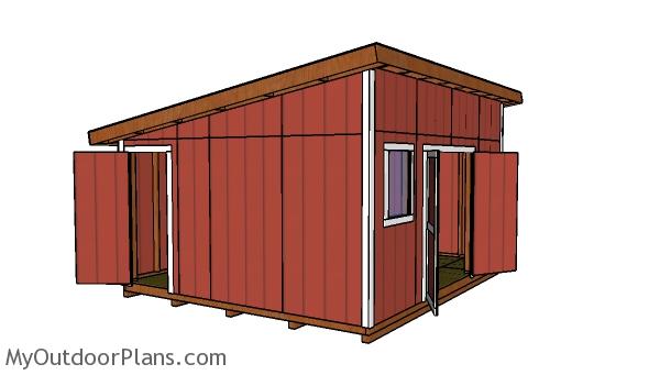 14x16 Lean to Shed Plans Free