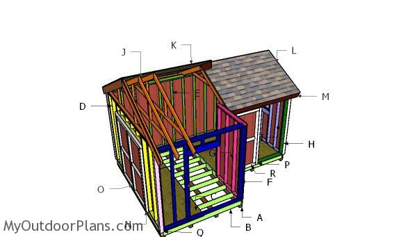 12x8 8x8 Gable Shed Roof Plans | MyOutdoorPlans | Free 