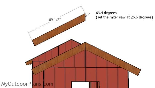 Small shed gable end trims